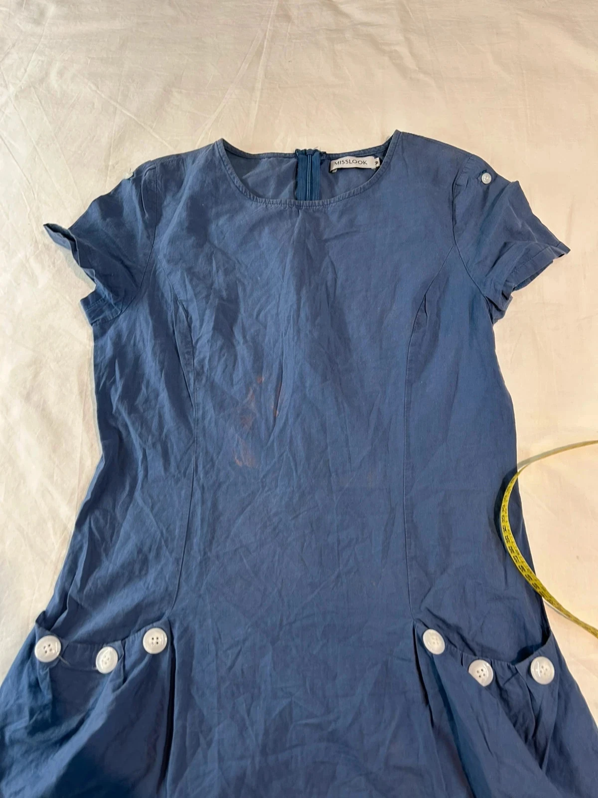 Casual blauwe misslook jurk maat M – photo 2